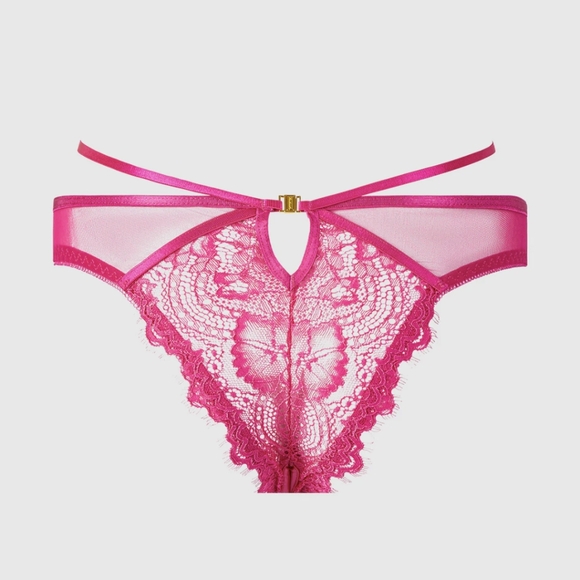 Frederick's of Hollywood Neev Lace Crotchless Hipster- XXL - Picture 10 of 11